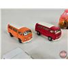 Image 5 : Variety of Volkswagen Toys (7) w/ Wood Key Chains & Toy Bus (7 are Scale 1:64)