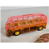Image 7 : Variety of Volkswagen Toys (7) w/ Wood Key Chains & Toy Bus (7 are Scale 1:64)