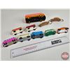 Image 8 : Variety of Volkswagen Toys (7) w/ Wood Key Chains & Toy Bus (7 are Scale 1:64)