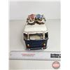 Image 5 : Tin Toy Bus (Measures : 6"H x 11-1/2"W x 5"D)