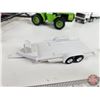 Image 5 : Farm Equipment : Incl.  - Auger - Tractor - Cultivator - Truck Trailer c/w Extra pieces (Scale 1:64)