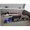 Image 6 : Trucks & Trailers (6) w/ Metal Case (Scale 1:64) (Case Measures : 13-1/2"H x 18"W x 6-1/2"D)