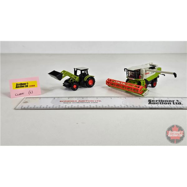 Claas Lexion 580 By Norscot Combine & Claas Ares 697 ATZ Tractor (Scale 1:87)