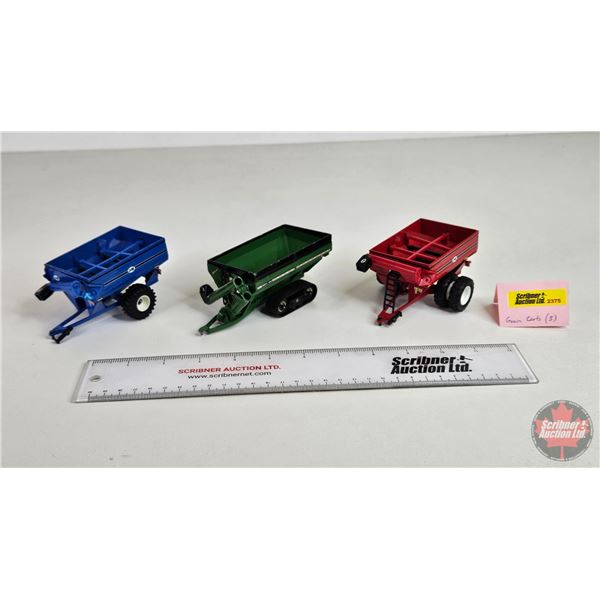 Grain Carts (3) (Scale 1:64)