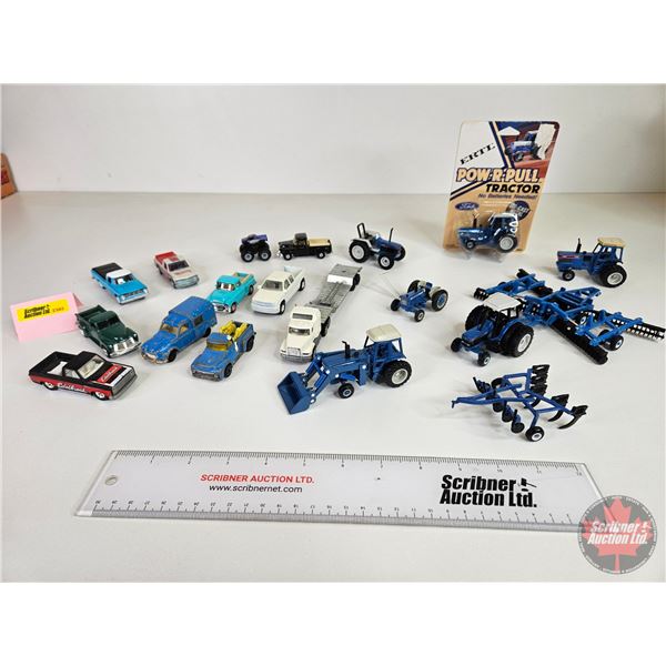 Tractors & Pickup Trucks w/ Implements (Scale 1:64)
