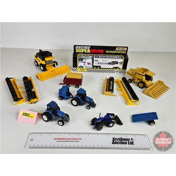 New Holland Farm Equipment & Tractor Trailer (Scale 1:64)