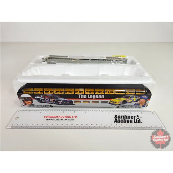 Bachmann "The Legend" Dome Car w/ Track : Dale Earnhardt (COA) (Hathwthorne Village) ("HO" Scale)