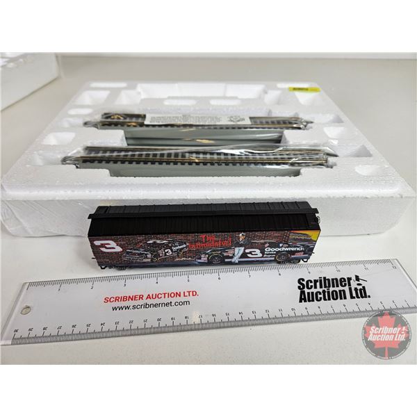 Bachmann "#3 Intimidator Box Car" w/ Track : Dale Earnhardt (COA) (Hathwthorne Village) ("HO" Scale)
