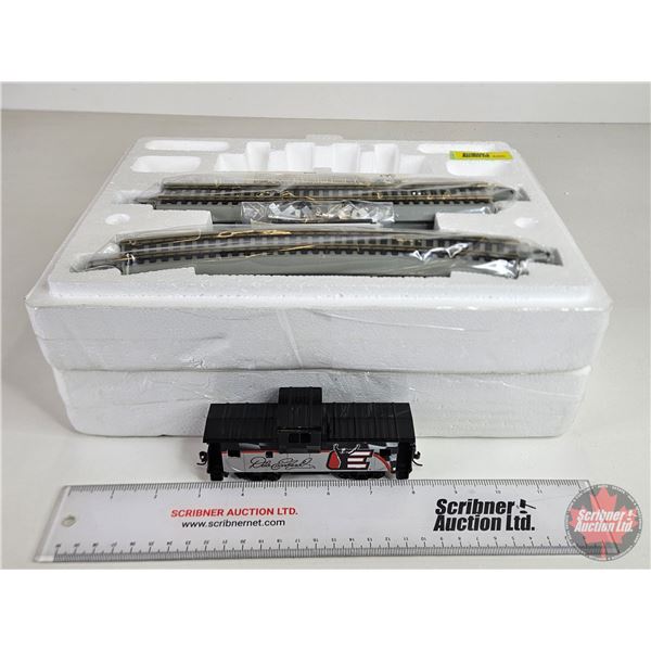 Bachmann "Legacy Caboose" w/ Track & Crossing Signals : Dale Earnhardt (COA) (Hathwthorne Village) (