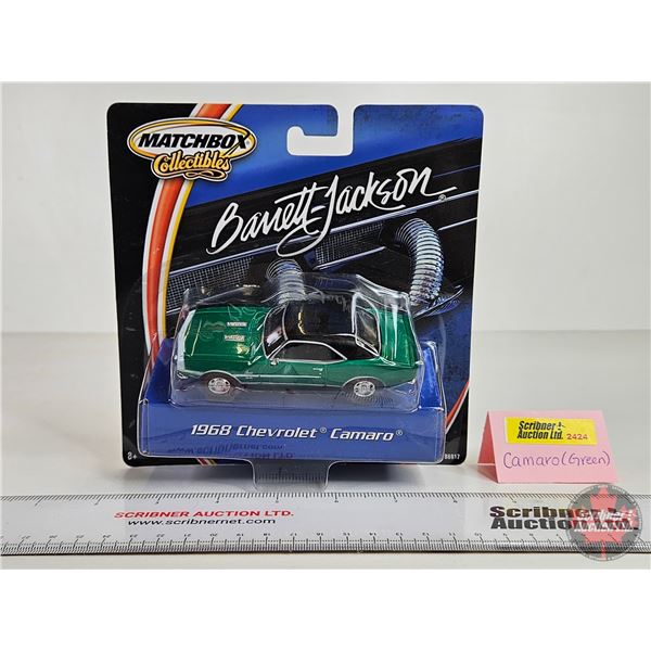 Matchbox Barrett-Jackson : 1968 Chevrolet Camaro (Green) (Scale 1:43)