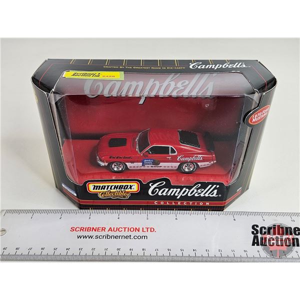 Matchbox Campbell's Collection : 1970 Mustang (Scale 1:43) (Box Measures : 4-1/2"H x 7-1/2"W x 3"D)