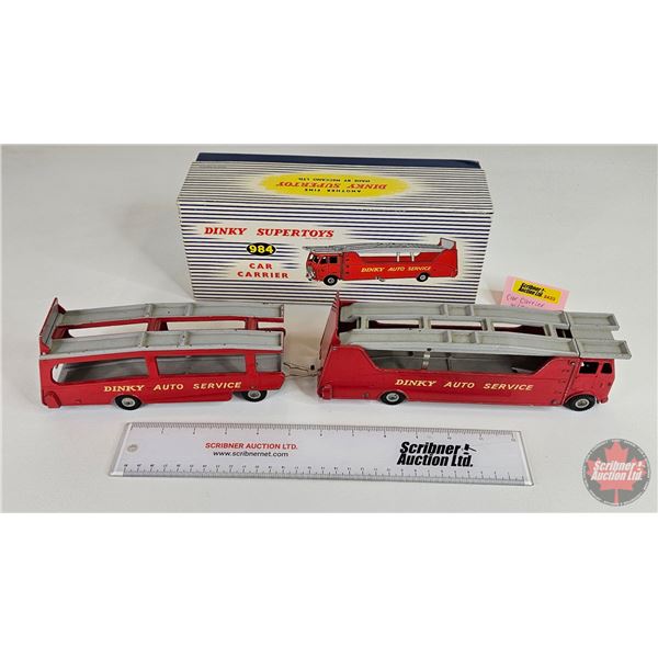 Dinky Super Toy 984 : Car Carrier w/ Trailer (Scale 1:43) (Box Measures : 3-3/4"H x 11"W x 4-1/2"D)