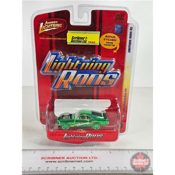 Johnny Lightning : '70 Ford Mustang Boss 429 (Lightning Rods) (Scale 1:64)