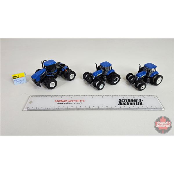 New Hollands Tractors (3) (Scale 1:64)