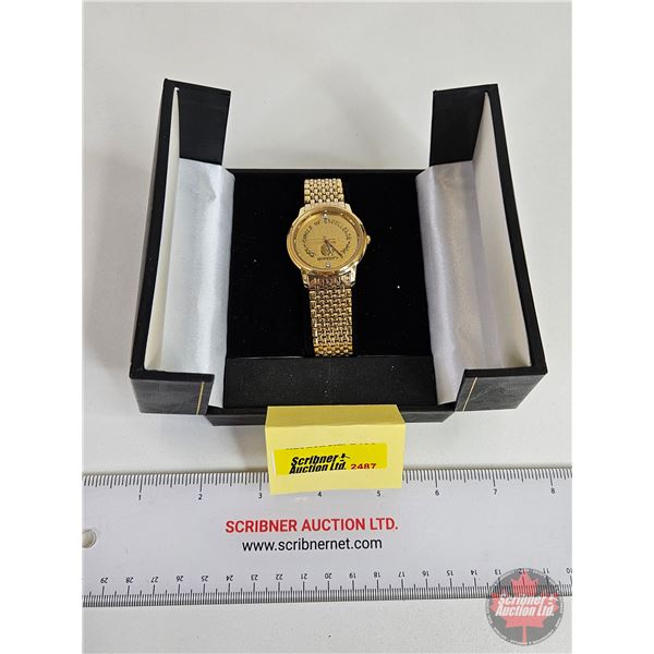 Jostens New Holland Circle of Excellence Watch w/ Case (Case Measures : 2"H x 4"W x 4-3/4"D)