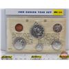 Image 1 : Canada 1965 Uncirculated Year Set (in Collector Sleeve) (No Envelope) (SEE PICTURES!)  (Listing & De
