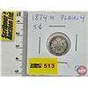 Image 1 : Canada Five Cent 1874H (SEE PICTURES!)  (Listing & Descriptions are a GUIDE ONLY and are subject to 