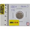 Image 1 : Canada Five Cent 1880H (SEE PICTURES!)  (Listing & Descriptions are a GUIDE ONLY and are subject to 