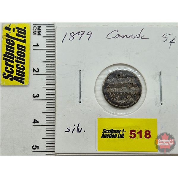 Canada Five Cent 1899 (SEE PICTURES!)  (Listing & Descriptions are a GUIDE ONLY and are subject to c