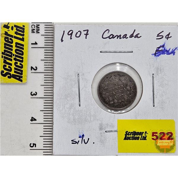 Canada Five Cent 1907 (SEE PICTURES!)  (Listing & Descriptions are a GUIDE ONLY and are subject to c