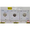 Image 1 : Canada Five Cent (3) : 1918; 1919; 1920 (SEE PICTURES!)  (Listing & Descriptions are a GUIDE ONLY an