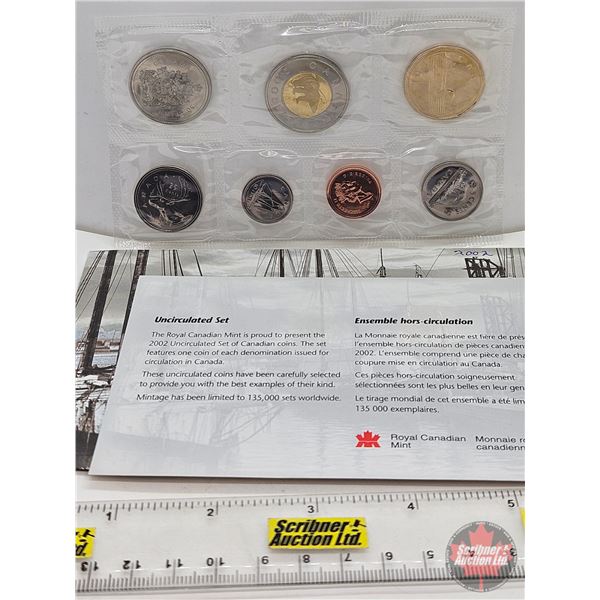 RCM Canada Uncirculated Year Set 2002 (SEE PICTURES!)  (Listing & Descriptions are a GUIDE ONLY and 