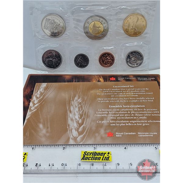 RCM Canada Uncirculated Year Set 2004 (SEE PICTURES!)  (Listing & Descriptions are a GUIDE ONLY and 