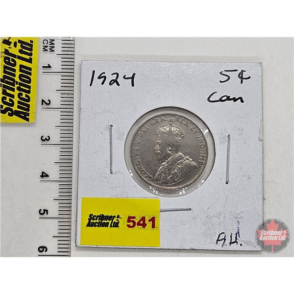 Canada Five Cent 1924 (SEE PICTURES!)  (Listing & Descriptions are a GUIDE ONLY and are subject to c