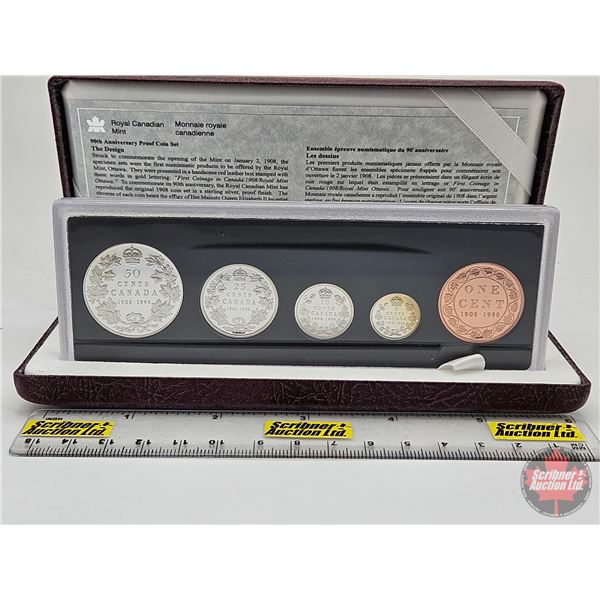 RCM 1998 : 90th Anniversary Proof Coin Set : The Design (COA #21303) (SEE PICTURES!)  (Listing & Des