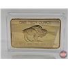Image 3 : USA Buffalo Commemorative Limited Edition : 1 Troy Ounce .999 : 100 Mills Gold Clad Bullion Bar (SEE