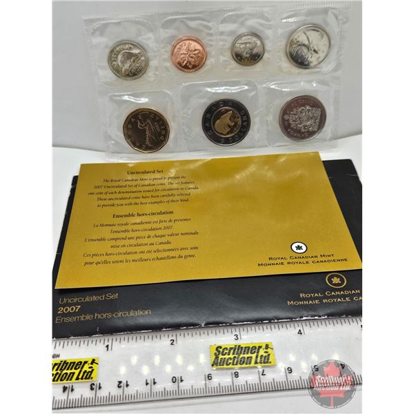 RCM Canada Uncirculated Year Set 2007 (SEE PICTURES!)  (Listing & Descriptions are a GUIDE ONLY and 