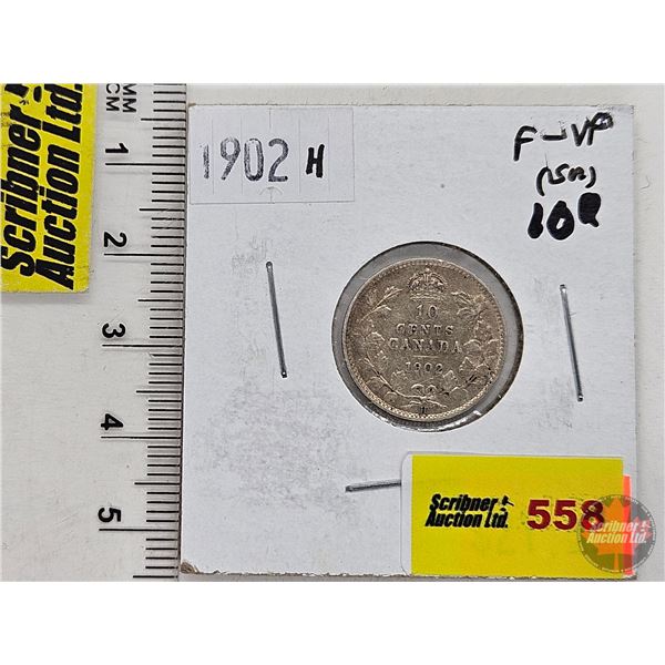 Canada Ten Cent 1902H (SEE PICTURES!)  (Listing & Descriptions are a GUIDE ONLY and are subject to c