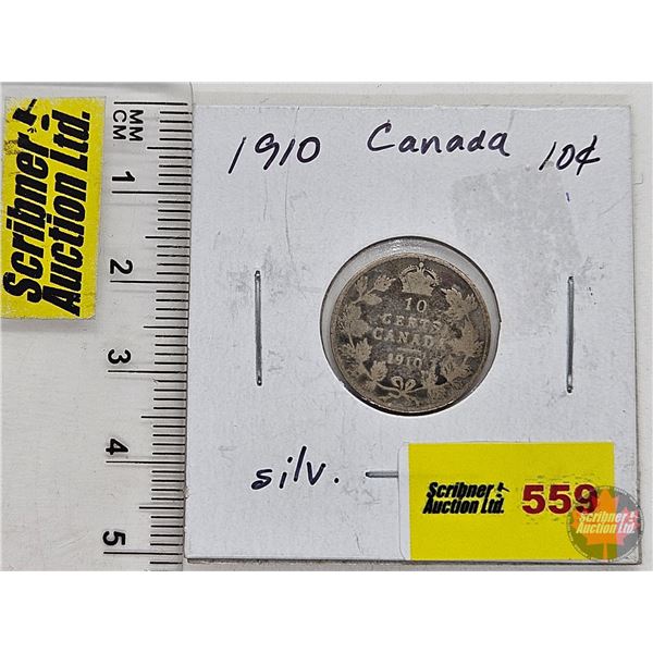 Canada Ten Cent 1910 (SEE PICTURES!)  (Listing & Descriptions are a GUIDE ONLY and are subject to ch