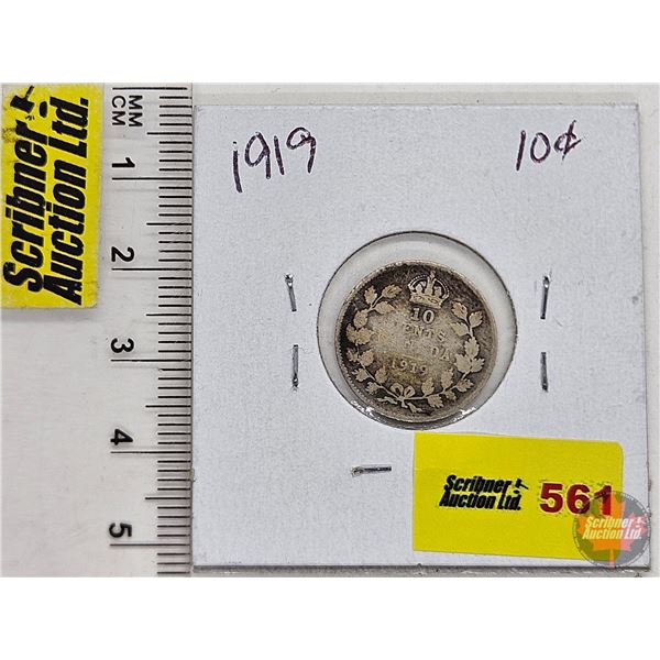 Canada Ten Cent 1919 (SEE PICTURES!)  (Listing & Descriptions are a GUIDE ONLY and are subject to ch