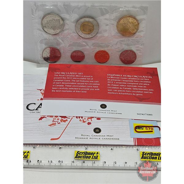 RCM Canada Uncirculated Year Set 2012 (SEE PICTURES!)  (Listing & Descriptions are a GUIDE ONLY and 