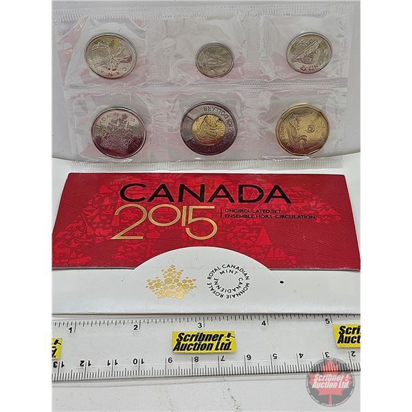RCM Canada Uncirculated Year Set 2015 (SEE PICTURES!)  (Listing & Descriptions are a GUIDE ONLY and 
