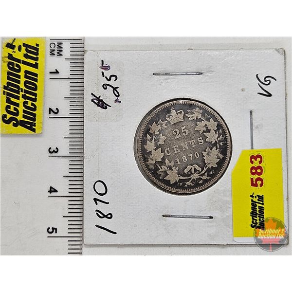 Canada Twenty Five Cent 1870 (SEE PICTURES!)  (Listing & Descriptions are a GUIDE ONLY and are subje