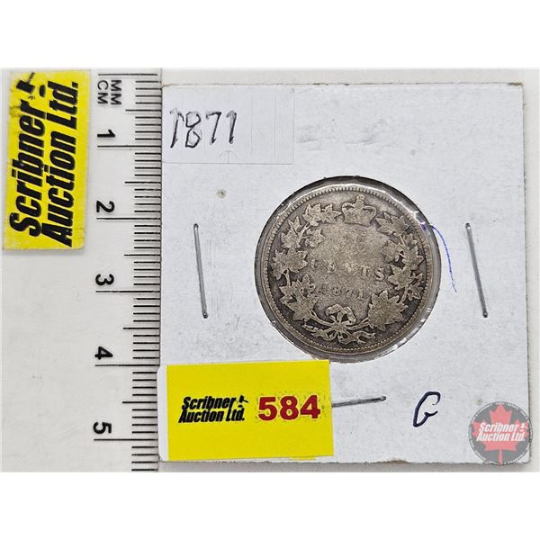Canada Twenty Five Cent 1871 (SEE PICTURES!)  (Listing & Descriptions are a GUIDE ONLY and are subje
