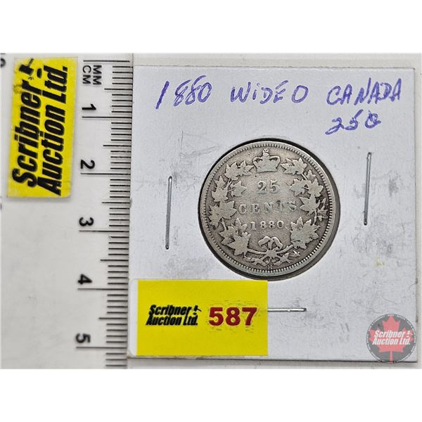 Canada Twenty Five Cent 1880 W0 (SEE PICTURES!)  (Listing & Descriptions are a GUIDE ONLY and are su