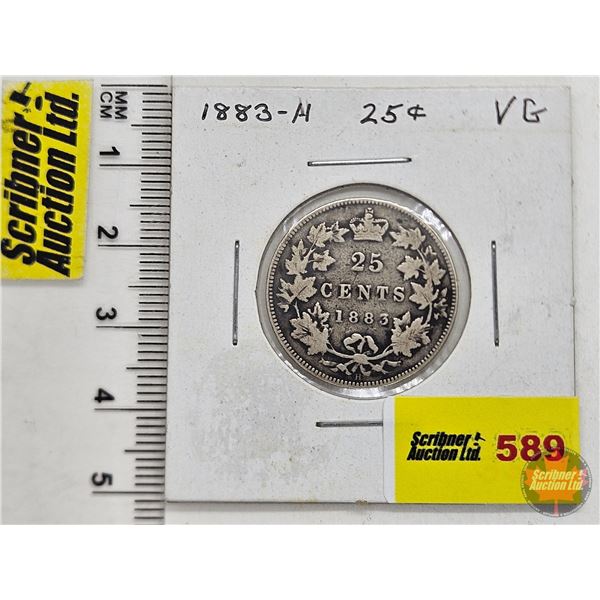 Canada Twenty Five Cent 1883H (SEE PICTURES!)  (Listing & Descriptions are a GUIDE ONLY and are subj