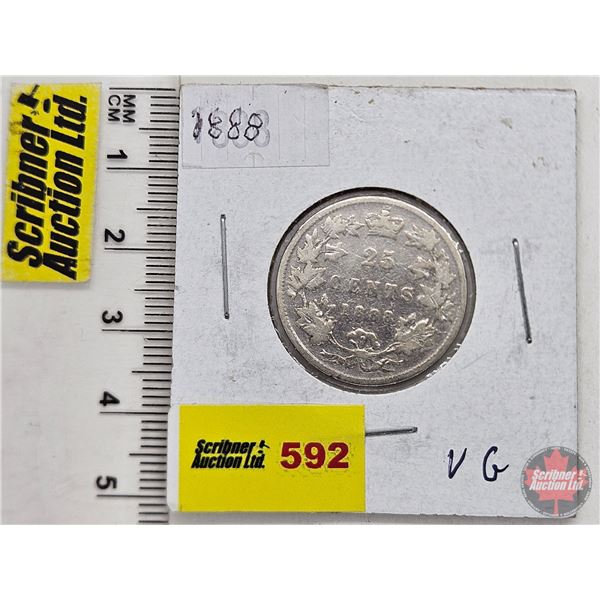 Canada Twenty Five Cent 1888 (SEE PICTURES!)  (Listing & Descriptions are a GUIDE ONLY and are subje