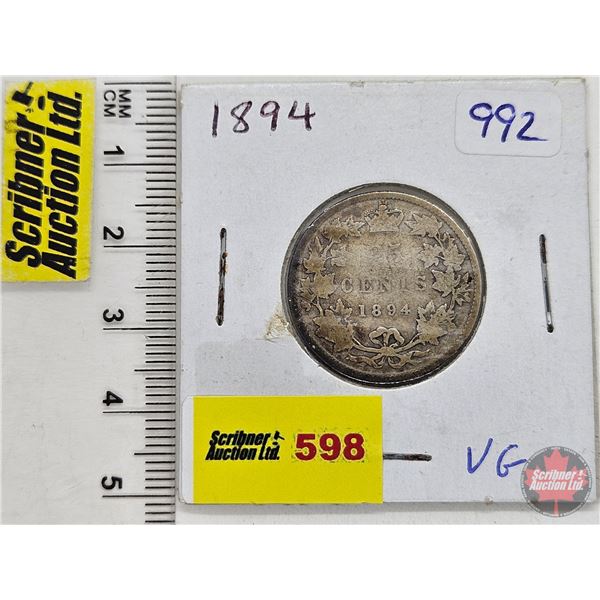 Canada Twenty Five Cent 1894 (SEE PICTURES!)  (Listing & Descriptions are a GUIDE ONLY and are subje