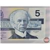 Image 6 : Canada $5 Bill 1986 "A" Replacement : Knight/Dodge #HNA9835475 (BCS Cert : Choice UNC 63 Original) (
