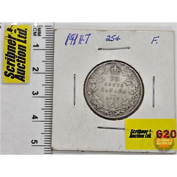 Canada Twenty Five Cent 1917 (SEE PICTURES!)  (Listing & Descriptions are a GUIDE ONLY and are subje