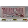 Image 2 : Canada $50 Bills 1988 (2 Consecutive) : Knight/Thiessen #FHT8391958-959 (See Pictures for Varieties,