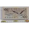 Image 4 : Canada $100 Bill 1988 : Knight/Dodge #BJT7112585 (See Pictures for Varieties, Conditions, Serial Num