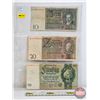 Image 1 : Germany Reichsmarks (3): - 50 Reichsbanknote : 1933 : #K9041364 - 20 Reichsbanknote : 1929 : #Z15596
