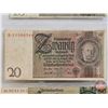 Image 3 : Germany Reichsmarks (3): - 50 Reichsbanknote : 1933 : #K9041364 - 20 Reichsbanknote : 1929 : #Z15596
