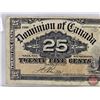 Image 2 : Dominion of Canada Twenty Five Cent 1900 "Shinplaster" : Boville (See Pictures for Varieties, Condit