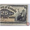 Image 3 : Dominion of Canada Twenty Five Cent 1900 "Shinplaster" : Boville (See Pictures for Varieties, Condit